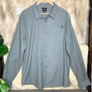 Fox Long Sleeve Button Down Chambray Shirt